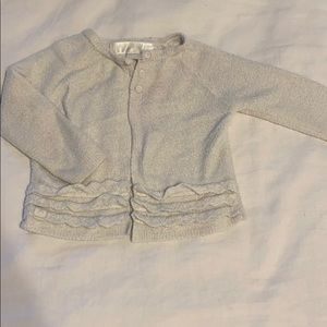 Barefoot dreams CozyChic Heirloom Cardigan 6-12 m